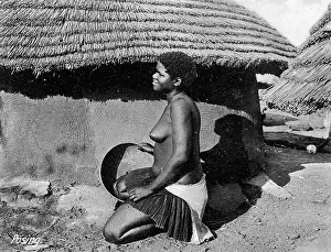 Matabele: Native African Matabele woman