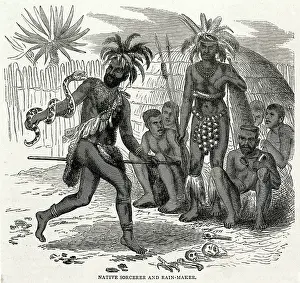 Sorcerers: Native African sorcerer rain-maker
