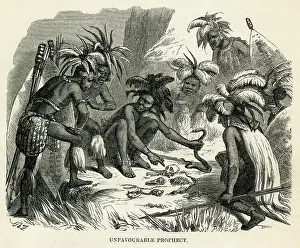 Indicating: Native African witchdoctor