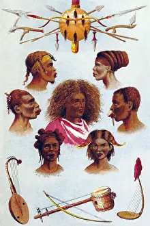 Kaffir: Native Africans, Weapons and Musical Instruments