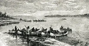 Canoe: Native American canoe brigade
