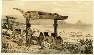 Canoe: Native American canoe burial