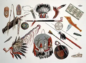 Wardrobe: Native American Clothing and Weapons, 1830s