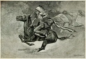 Chanting: Native American Indians pony dance