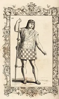Gourd: Native American man of Peru, 16th century