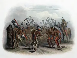Bodmer: Native American Mandan Indian Dance, 1830s