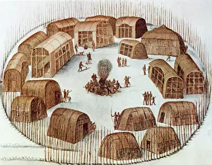 Encircled: Native American town