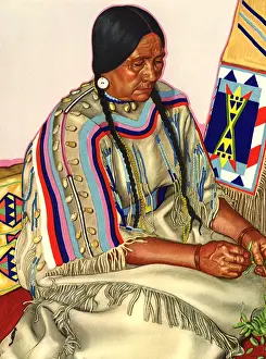 Winold: Native American Woman