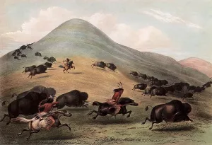 Catlin: Native Americans in Buffalo Hunt, by George Catlin