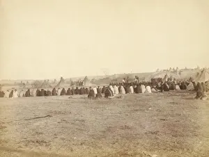 Lakota: Native Americans in council after Wounded Knee Massacre