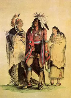 Catlin: Three Native Americans, by George Catlin