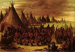 Catlin: Native Americans, Sioux Bear Dance, by George Catlin