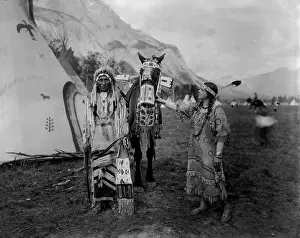 Tepee: A Native Canadian Chief with a Lady