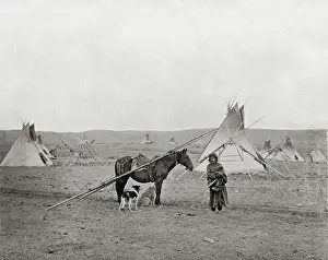 Alongside: Native Canadian with Wigwams or Tepees