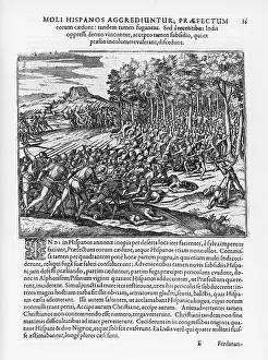 Colombians: Native Colombians attack Spaniards