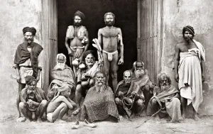 Chowk: Native group The Chowk, Faizabad India circa 1870s