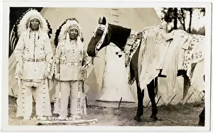 Calgary: Two Native Indian Chiefs, Calgary Stampede, Canada