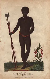 Siblys: Native of South Africa holding three spears