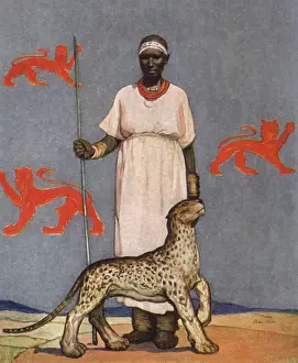 Rampant: Native Woman, Leopard