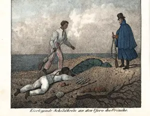 Goedsches: Natives collecting turtle eggs on the banks