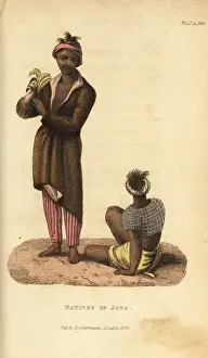 Shoberl: Natives of Java, Indonesia, in ordinary dress