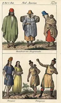 Goedsches: Natives of New Granada, Peruvian man and Patagonians