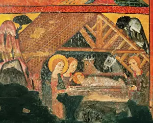 Altarpiece: Nativity. Altarpiece of Bellver de Cerdanya. Painted wood. 1