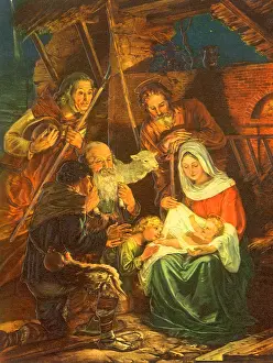 Adoring: Nativity Scene