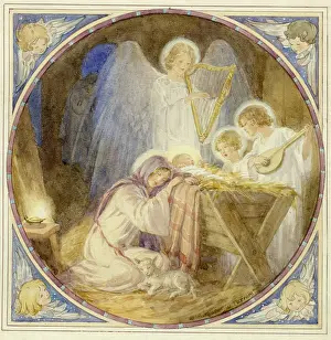 Angles: A nativity scene Christmas card