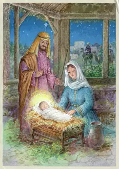 Cooke: Nativity Scene with The Three Kings Arriving