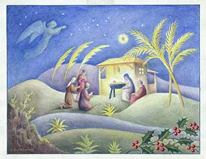Crapper: Nativity scene with shepherds
