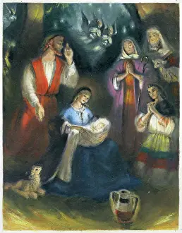 Murrell: Nativity scene with shepherds
