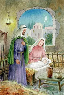 Nativity: Nativity Scene in Stable