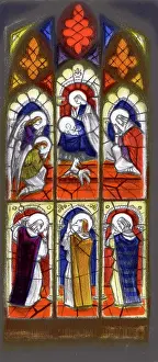Murrell: Nativity Scene stained glass window