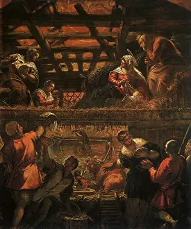 Manger: The Nativity, by Tintoretto