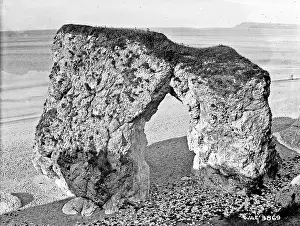 Stump: A natural Arch stump on the beach at Portrush