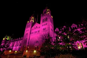Night Time: The Natural History Museum illuminated at night, October 201