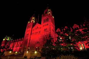 Night Time: The Natural History Museum illuminated at night, October 201