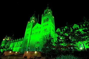 Night Time: The Natural History Museum illuminated at night, October 201