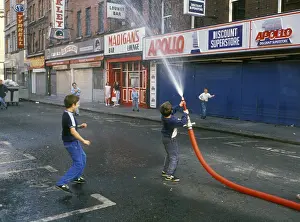 Misbehaviour: Naughty boys with hose pipe, Dublin - 1