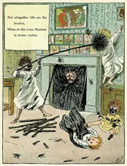 Misbehaviour: Naughty children making a mess