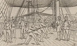 Worcester: Naval cadets on the Royal Navy training ship HMS