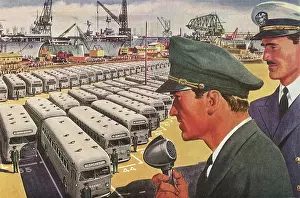 Busses: Naval Captain broadcasts to Fleet of Busses and Drivers
