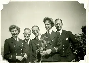 Naval colleagues at Minden Ridge, Germany, WW2