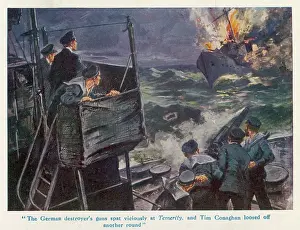 Destroys: NAVAL COMBAT (FICTION)