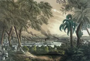 C1848: The naval expedition under Com..re Perry, assending sic the