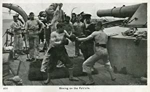 Forecastle: Naval Scene - Boxing Match on the Fo'c's'le (forecastle)
