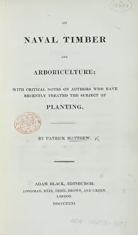 Darwin200: On Naval Timber and Arboriculture by Patrick Matthew - title