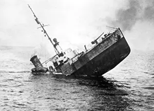 Sinks: Naval war in the First World War: German minesweepers