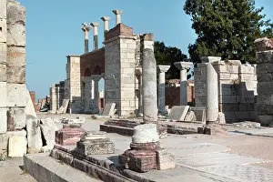 Selcuk: Nave of the Basilica of St John, built 536-565